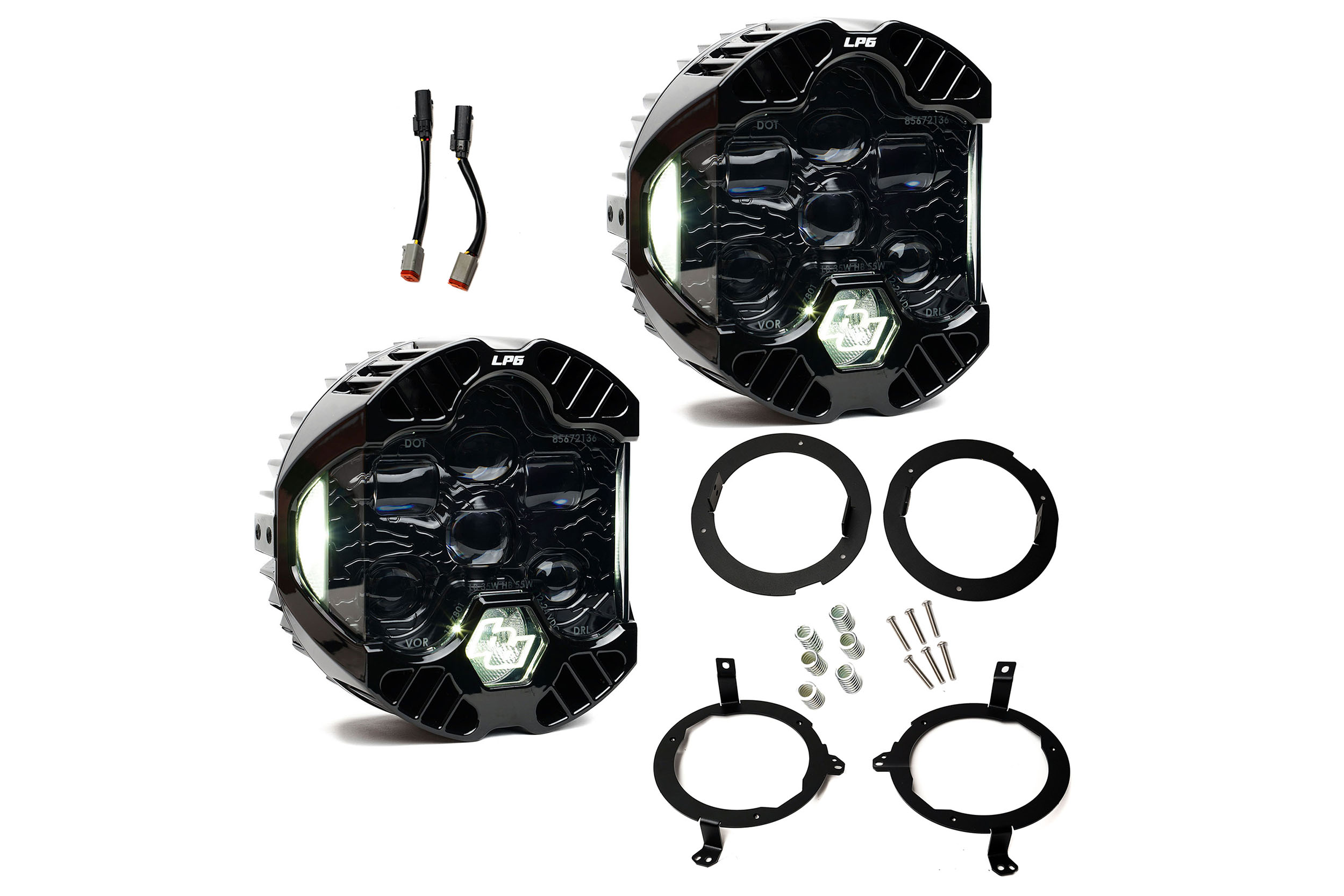 Jeep Wrangler JL (18-25) Baja Designs DOT LP6 LED Headlight Kit | HR